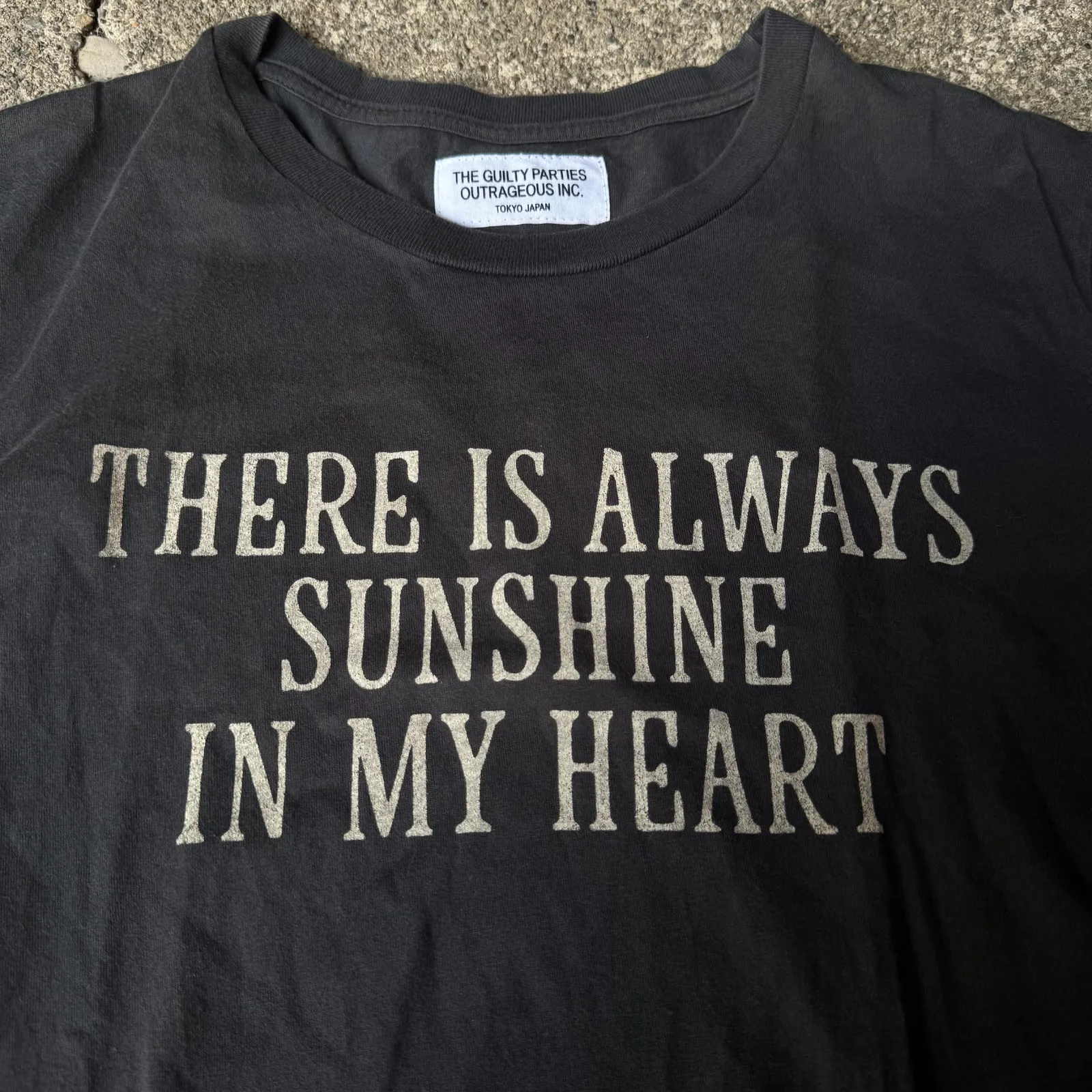 WACKO MARIA "THERE IS ALWAYS SUNSHINE IN MY HEART" TEE