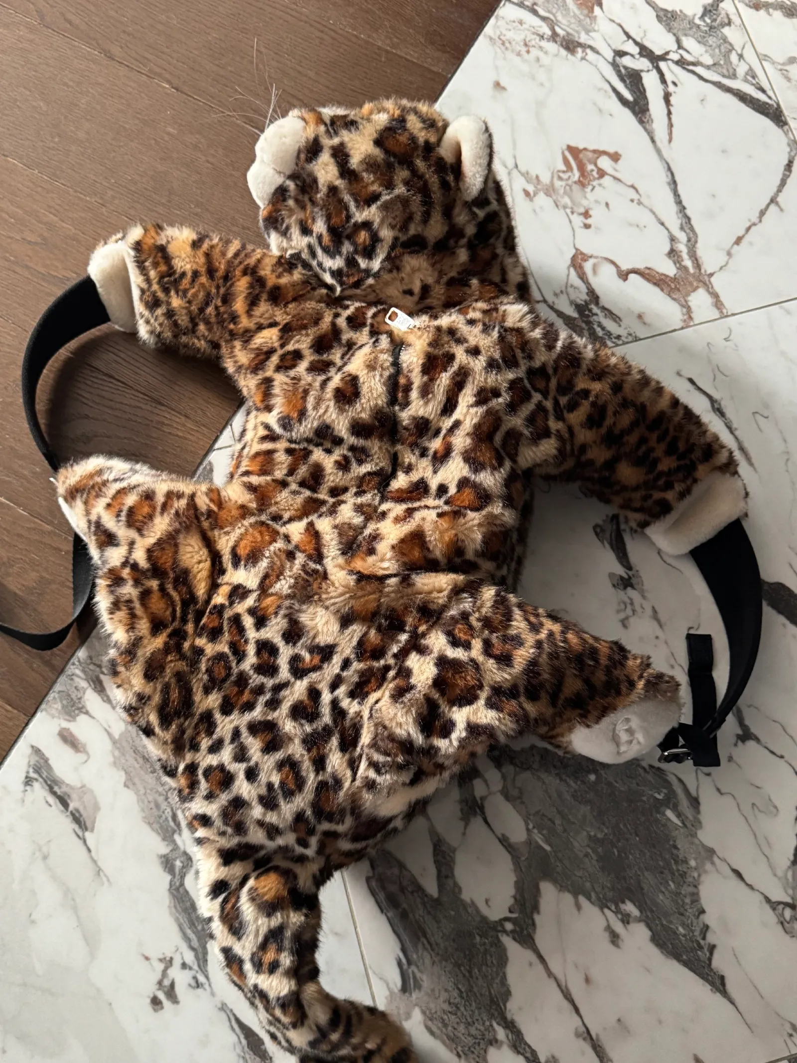 Dolce & Gabbana Leopard Stuffed Animal Backpack FW17