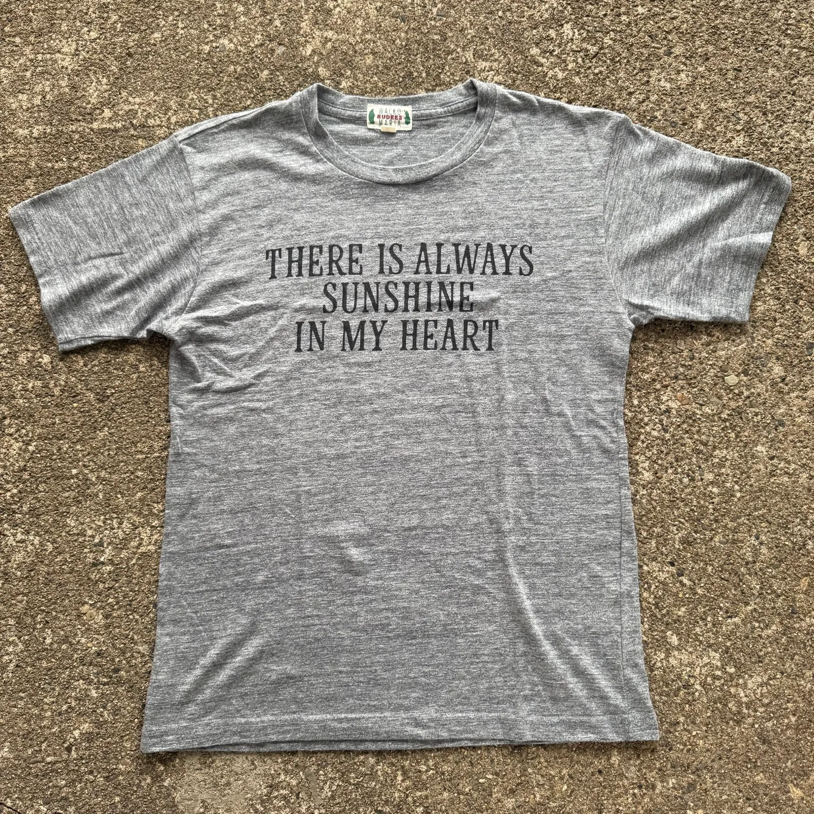 WACKO MARIA "THERE IS ALWAYS SUNSHINE IN MY HEART" Print T-Shirt