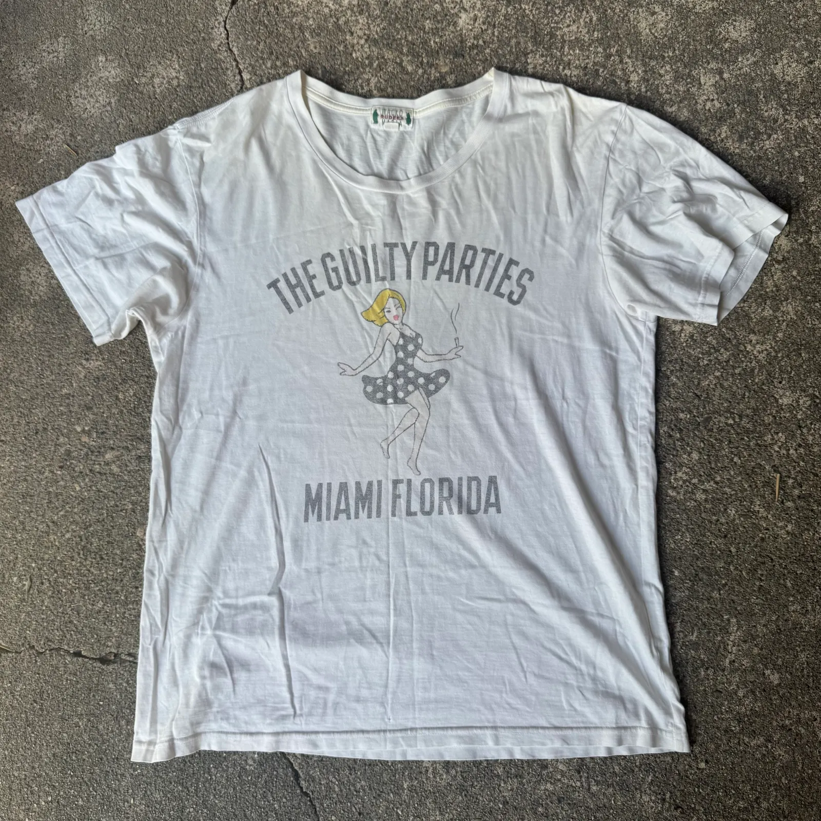 Wacko Maria "The Guilty Parties / Miami Florida" Pin-Up Girl T-Shirt