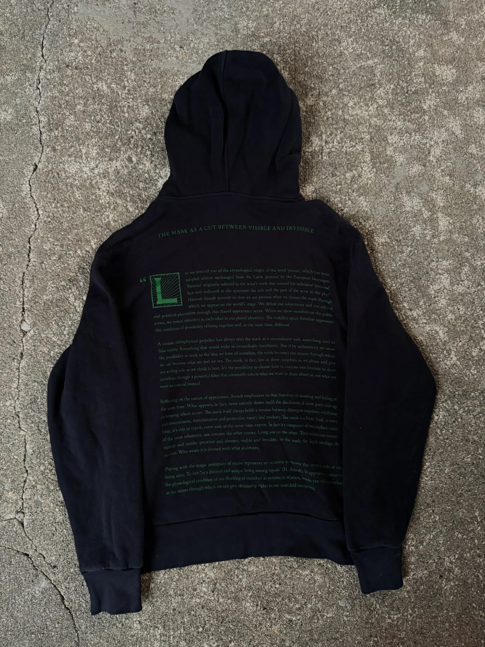 Gucci "The Mask As A Cut Between Visible And Invisible" Hoodie