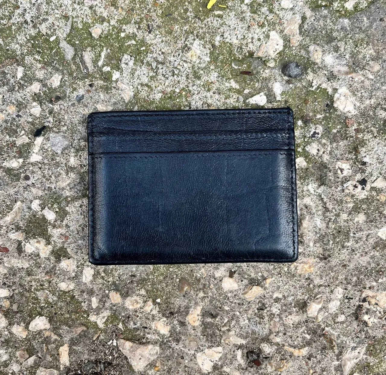 Saint Laurent Monogram Credit Card Case in Crinkled